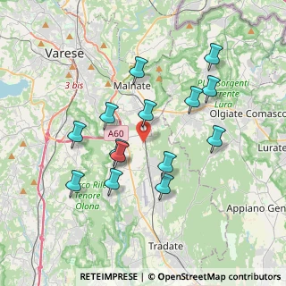 Mappa Via Venegono, 21040 Vedano Olona VA, Italia (3.46571)