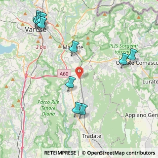 Mappa Via Venegono, 21040 Vedano Olona VA, Italia (5.46917)