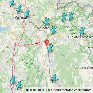 Mappa Via Venegono, 21040 Vedano Olona VA, Italia (6.2625)
