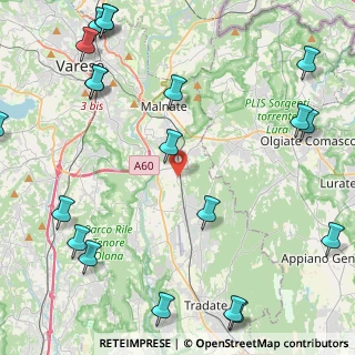 Mappa Via Venegono, 21040 Vedano Olona VA, Italia (6.3595)