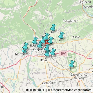Mappa Via Borgo, 36060 Romano D'ezzelino VI, Italia (4.93308)