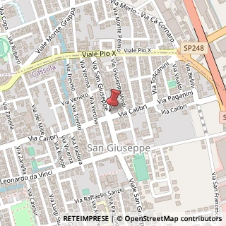 Mappa Viale San Giuseppe, 122, 36022 Bassano del Grappa, Vicenza (Veneto)