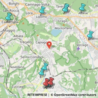 Mappa Via Salvadera, 22070 Capiago Intimiano CO, Italia (3.33692)