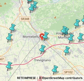 Mappa Vicolo Osellame, 31044 Montebelluna TV, Italia (5.94)