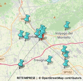 Mappa Vicolo Osellame, 31044 Montebelluna TV, Italia (3.91214)