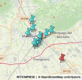 Mappa Vicolo Osellame, 31044 Montebelluna TV, Italia (2.17182)