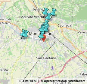Mappa Via G. Malipiero, 31044 Montebelluna TV, Italia (1.26167)