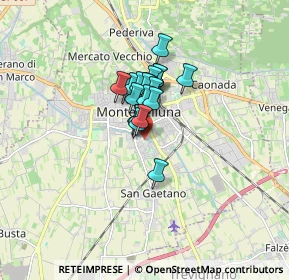 Mappa Via G. Malipiero, 31044 Montebelluna TV, Italia (0.9365)