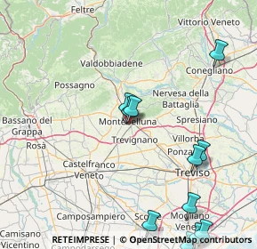 Mappa Via G. Malipiero, 31044 Montebelluna TV, Italia (22.07167)