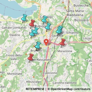 Mappa Zona Industriale Brunello, 21020 Brunello VA, Italia (1.66583)