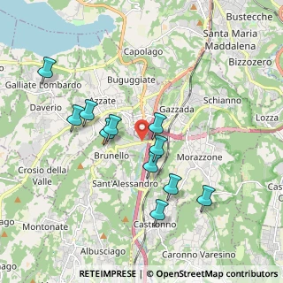 Mappa Zona Industriale Brunello, 21020 Brunello VA, Italia (1.74455)