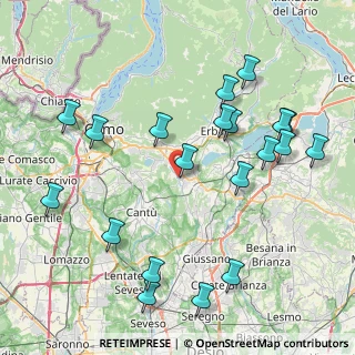 Mappa Via P. Giovio, 22040 Alzate Brianza CO, Italia (9.243)