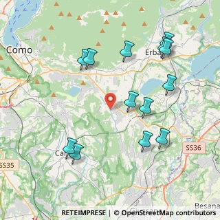 Mappa Via P. Giovio, 22040 Alzate Brianza CO, Italia (4.31692)