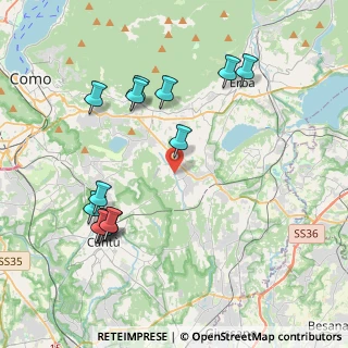 Mappa Via P. Giovio, 22040 Alzate Brianza CO, Italia (4.31857)