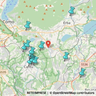 Mappa Via P. Giovio, 22040 Alzate Brianza CO, Italia (4.4775)