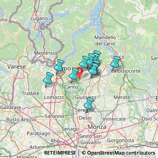 Mappa Via P. Giovio, 22040 Alzate Brianza CO, Italia (8.215)
