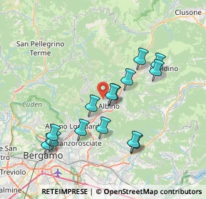 Mappa 2 Piazzale Funivia, 24021 Albino BG, Italia (7.05357)