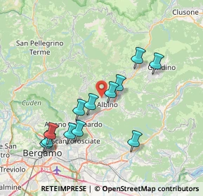 Mappa 2 Piazzale Funivia, 24021 Albino BG, Italia (7.39917)