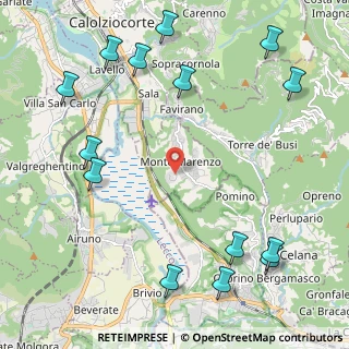 Mappa Via Gian Maria Marenzi, 23804 Monte Marenzo LC, Italia (2.89929)