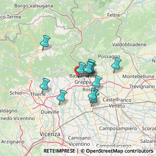 Mappa Via Villaggio Europa, 36061 Bassano del Grappa VI, Italia (9.92583)