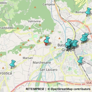 Mappa Via Villaggio Europa, 36061 Bassano del Grappa VI, Italia (2.63467)