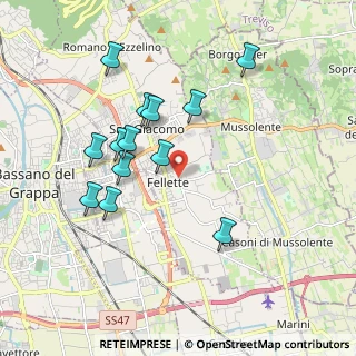 Mappa Via della Pace, 36060 Romano D'ezzelino VI, Italia (1.80462)