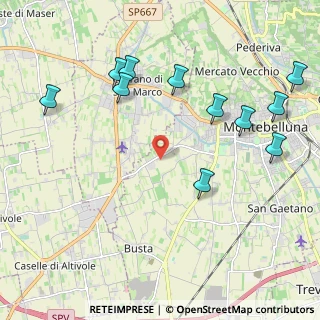 Mappa Via Colombera, 31044 Montebelluna TV, Italia (2.42364)