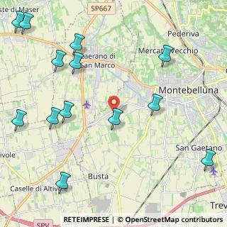 Mappa Via Colombera, 31044 Montebelluna TV, Italia (2.85692)