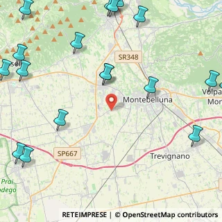Mappa Via Colombera, 31044 Montebelluna TV, Italia (6.58889)