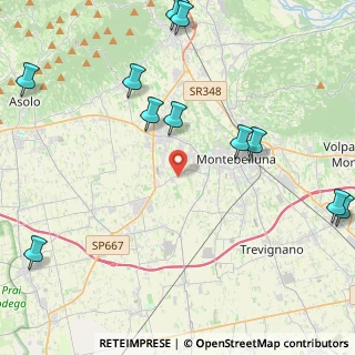 Mappa Via Colombera, 31044 Montebelluna TV, Italia (5.9075)