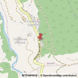 Mappa Frazione Closellinaz, 64, 11010, 11010 Roisan, Aosta (Valle d'Aosta)