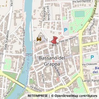 Mappa Via Jacopo Vittorelli, 16, 36061 Bassano del Grappa, Vicenza (Veneto)