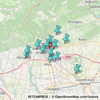 Mappa Via Giovanni Donazzan, 36060 Romano D'ezzelino VI, Italia (4.89385)