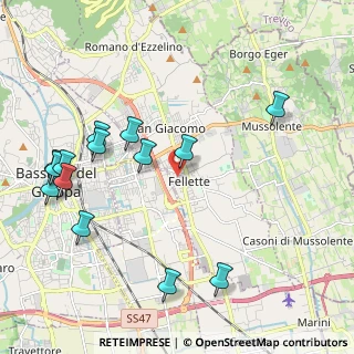 Mappa Via Giovanni Donazzan, 36060 Romano D'ezzelino VI, Italia (2.38071)