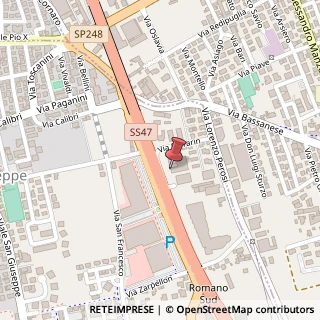 Mappa Via A. Ferrarin, 79, 36022 Cassola, Vicenza (Veneto)