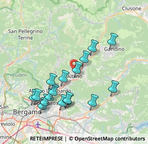 Mappa Via Bachelet, 24021 Bondo BG, Italia (7.59)