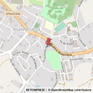 Mappa Via A. Diaz, 12, 22040 Alzate Brianza, Como (Lombardia)