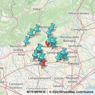 Mappa SP22, 31044 Montebelluna TV, Italia (10.9095)