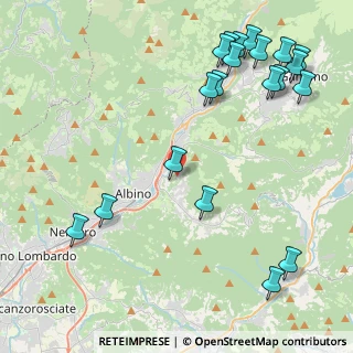 Mappa Via Colle Sfanino, 24021 Albino BG, Italia (5.5565)