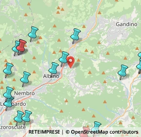Mappa Via Colle Sfanino, 24021 Albino BG, Italia (6.3835)