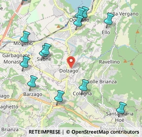 Mappa 23843 Dolzago LC, Italia (2.55154)