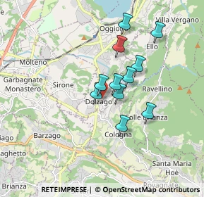 Mappa 23843 Dolzago LC, Italia (1.31364)