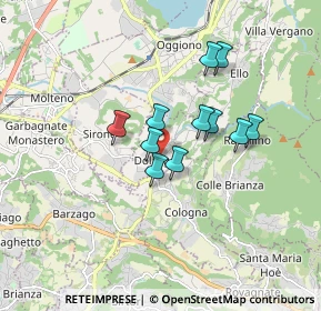 Mappa 23843 Dolzago LC, Italia (1.25545)
