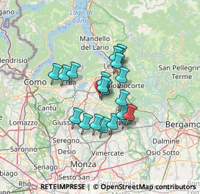 Mappa 23843 Dolzago LC, Italia (9.567)