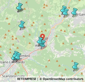 Mappa Via San Alessandro, 24021 Albino BG, Italia (5.54583)