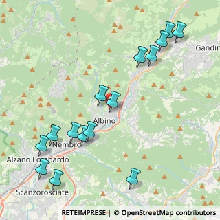 Mappa Via San Alessandro, 24021 Albino BG, Italia (4.93867)