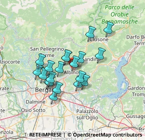Mappa Via S. Alessandro, 24021 Albino BG, Italia (10.8935)