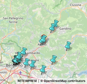 Mappa Via San Alessandro, 24021 Albino BG, Italia (10.0915)