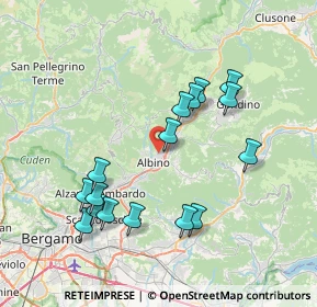 Mappa Via San Alessandro, 24021 Albino BG, Italia (7.49938)
