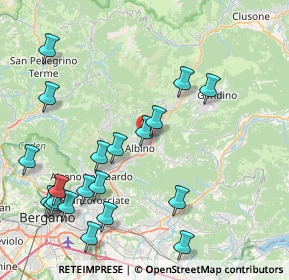 Mappa Via San Alessandro, 24021 Albino BG, Italia (9.6295)